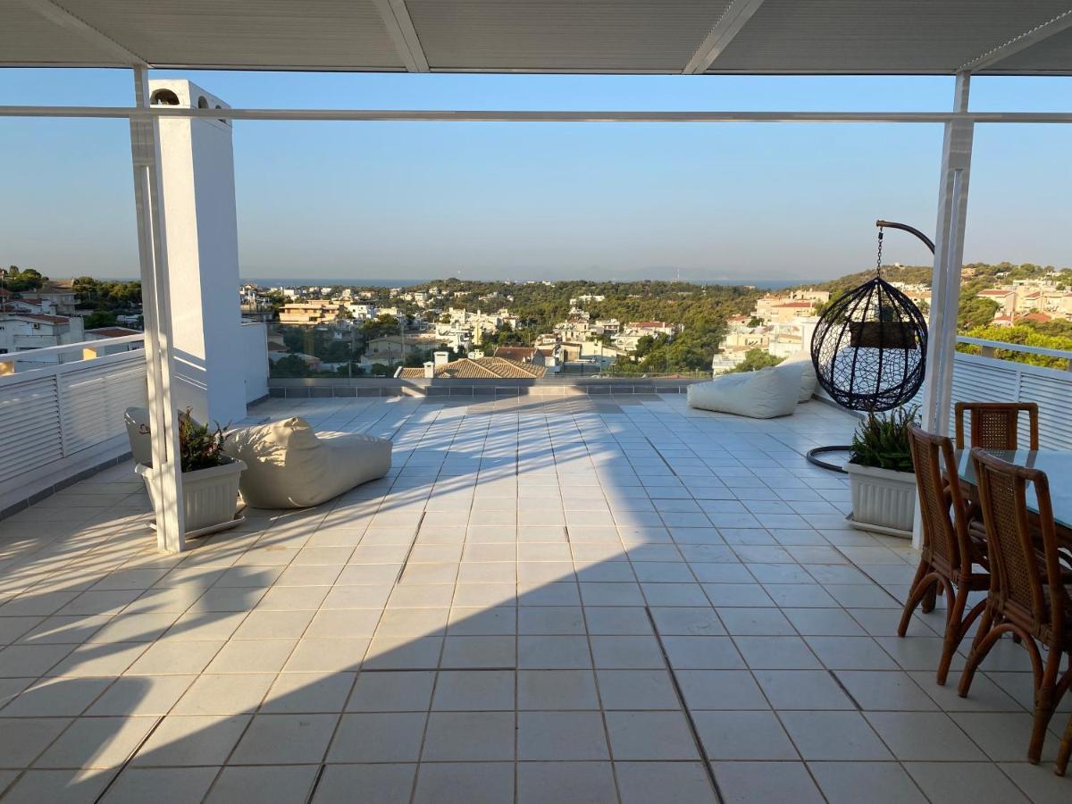 Villasonboard Vouliagmeni Penthouse Veranda Sea-View & Beach Aten Exteriör bild