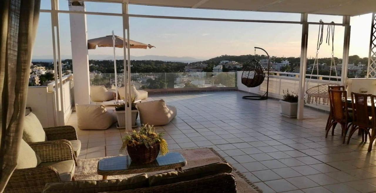 Villasonboard Vouliagmeni Penthouse Veranda Sea-View & Beach Aten Exteriör bild