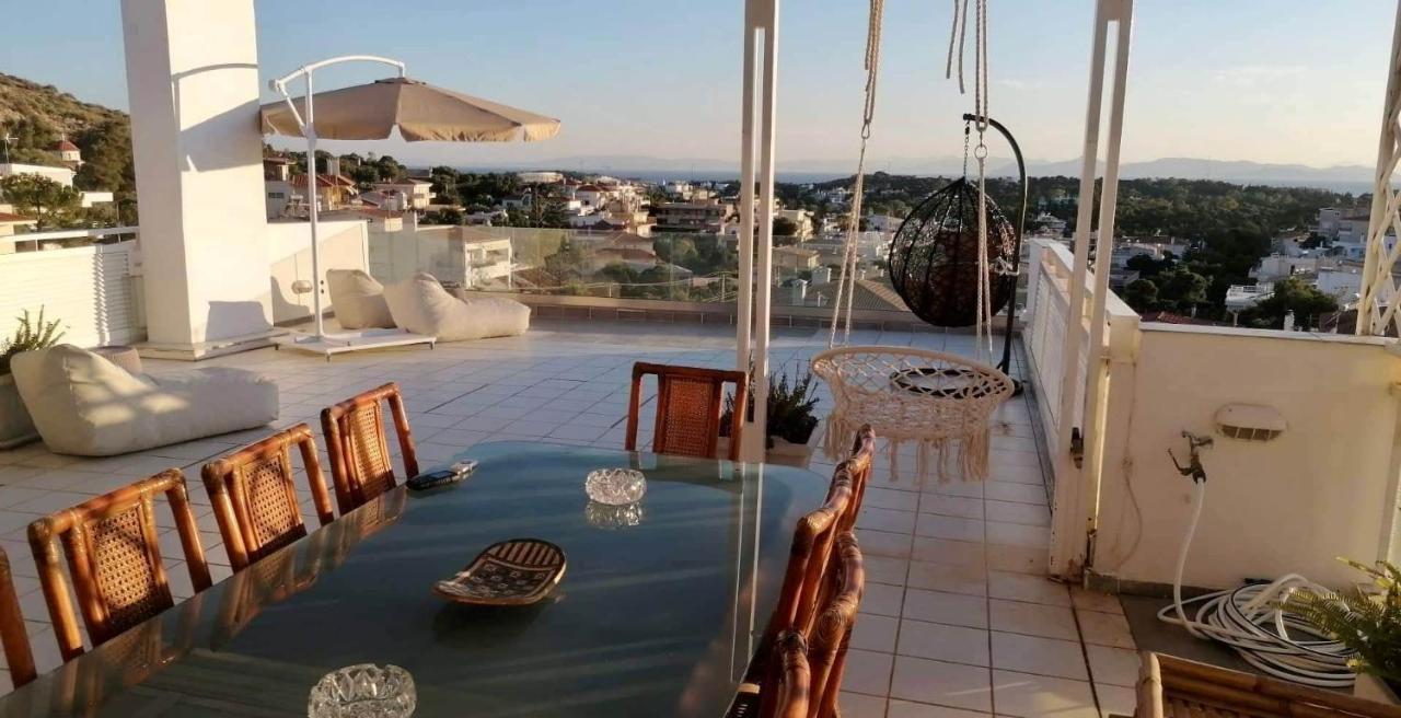 Villasonboard Vouliagmeni Penthouse Veranda Sea-View & Beach Aten Exteriör bild